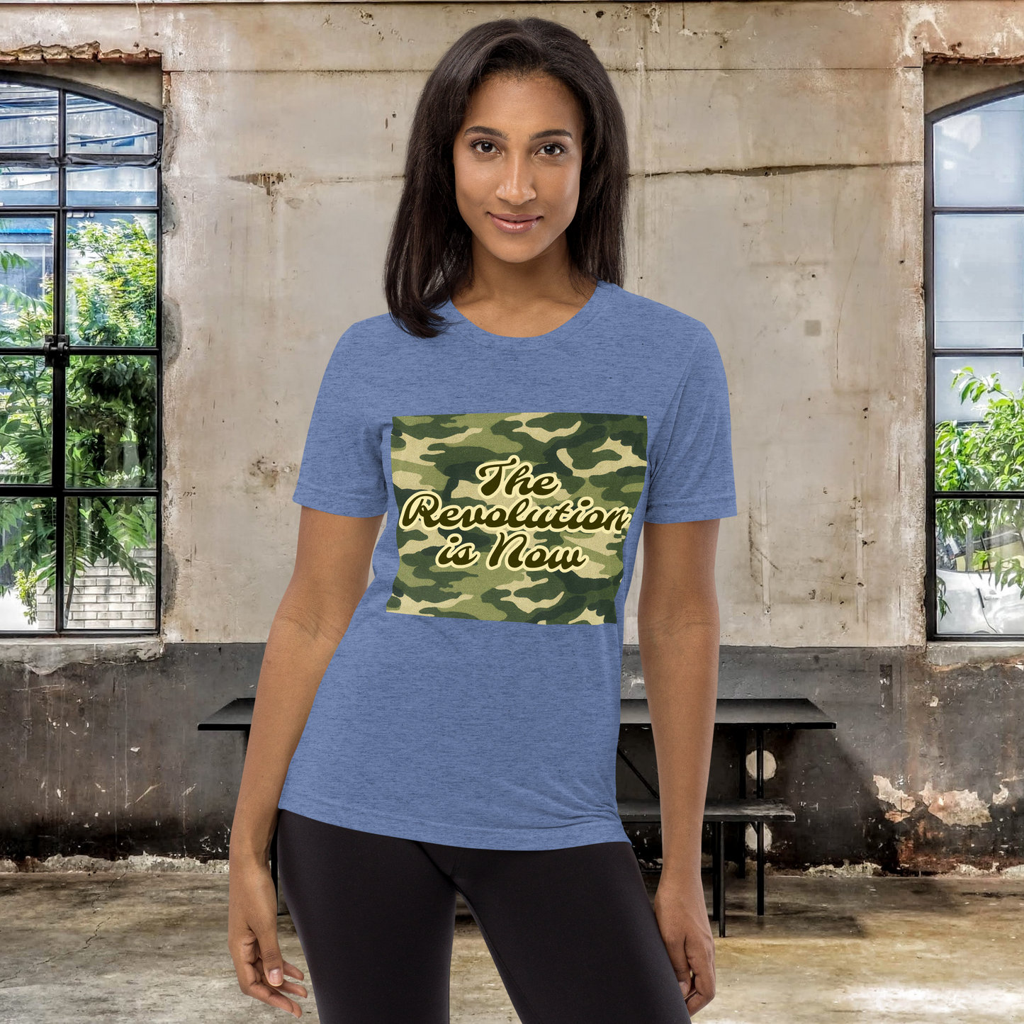 "NOW" Unisex Tri-blend T-shirt (Woodland Theme)