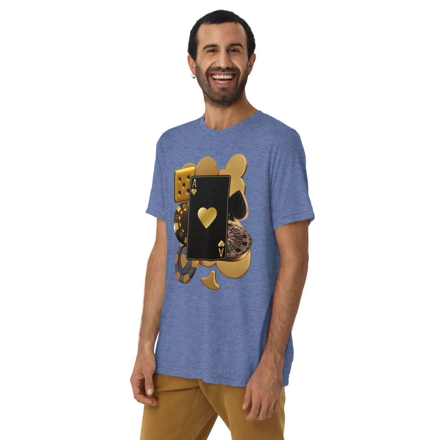 "ACE OF HEARTS" Unisex Tri-blend T-shirt