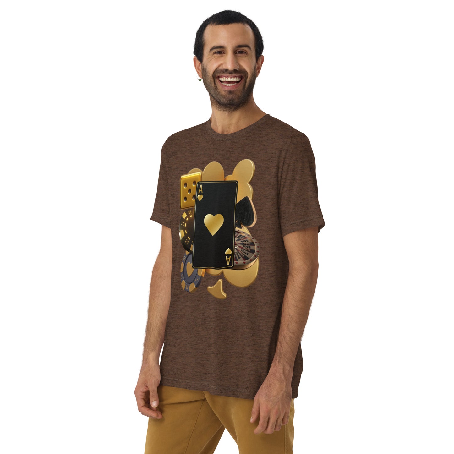 "ACE OF HEARTS" Unisex Tri-blend T-shirt