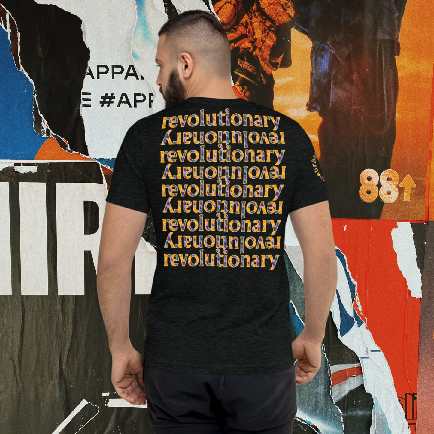 "REVOLUTIONARY ECHO" Short Sleeve T-shirt (Royal Theme)