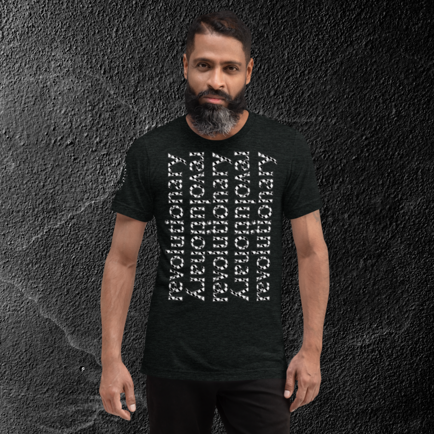 "REVOLUTIONARY ECHO" Short Sleeve T-shirt (Concrete Theme)