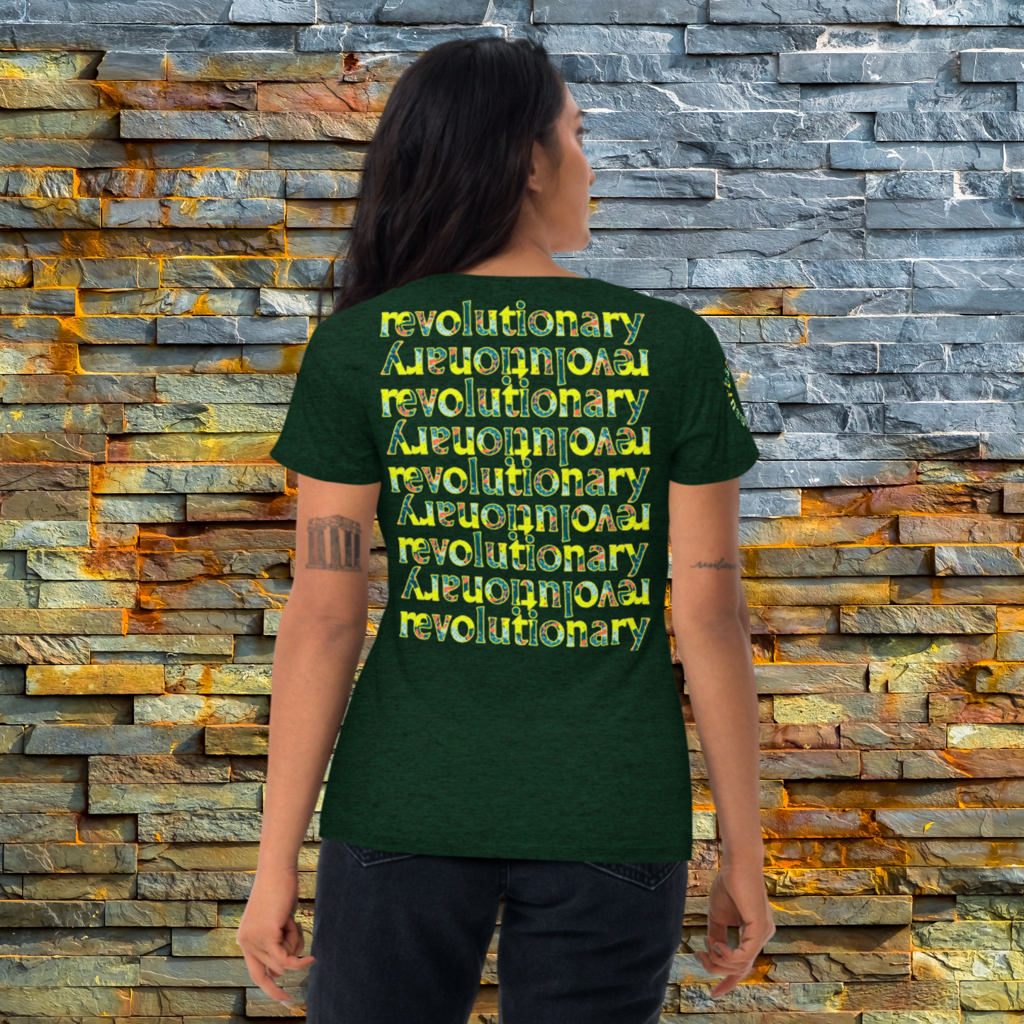 "REVOLUTIONARY ECHO" Unisex Short Sleeve T-shirt (Earth Theme)