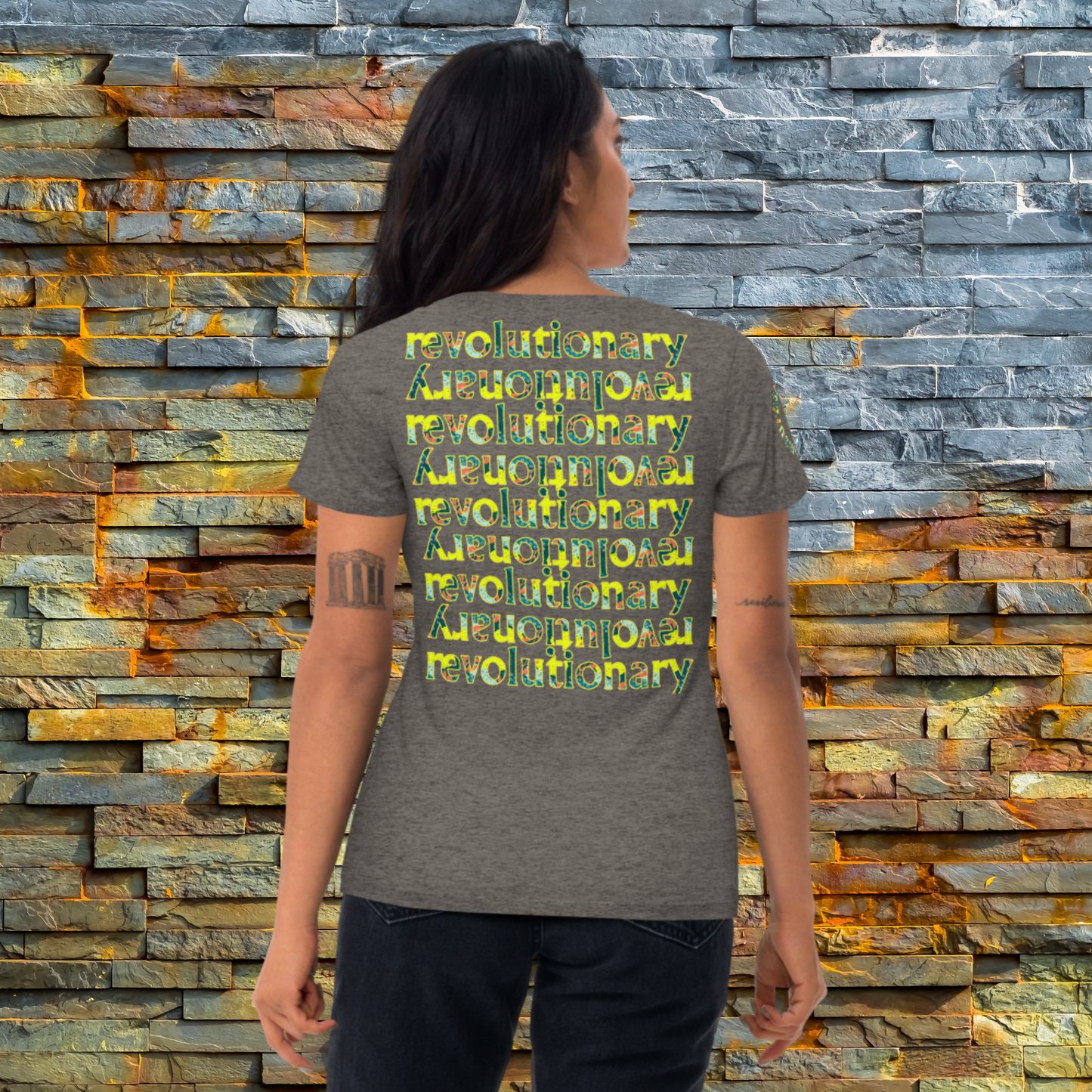 "REVOLUTIONARY ECHO" Unisex Short Sleeve T-shirt (Earth Theme)