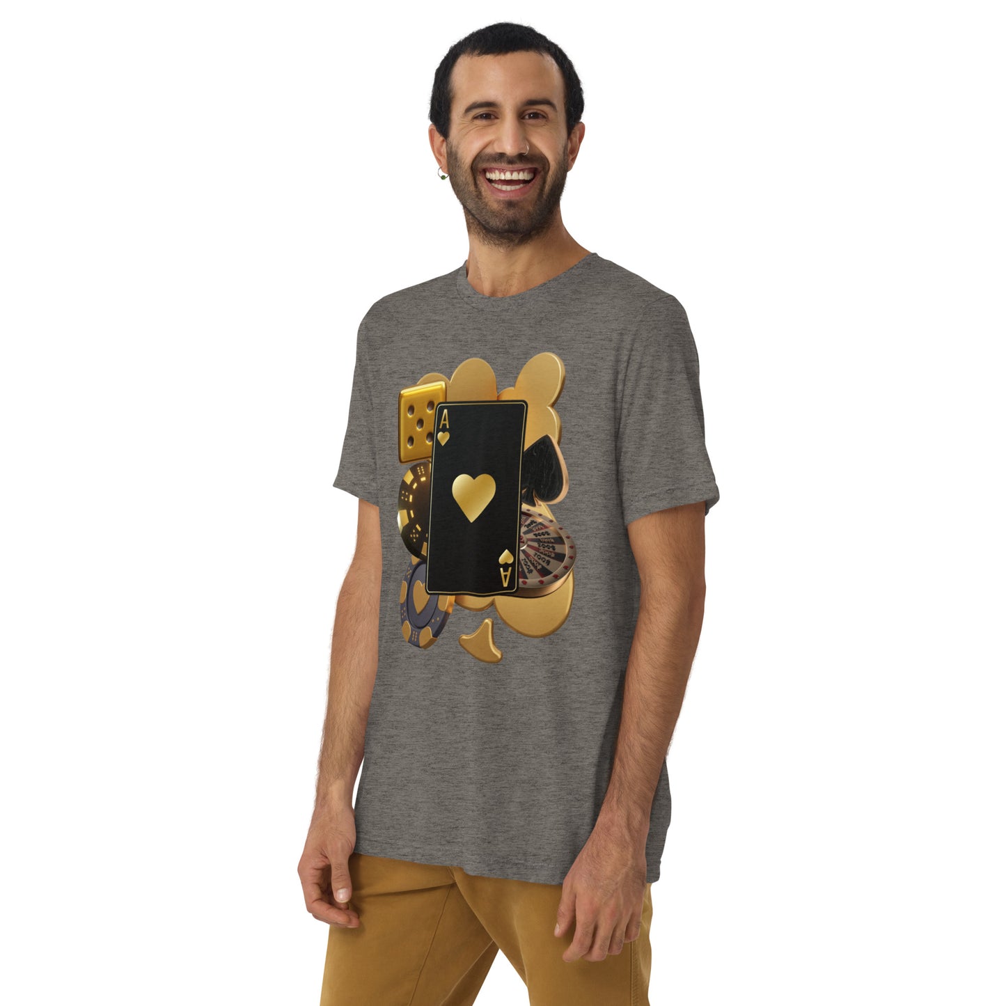 "ACE OF HEARTS" Unisex Tri-blend T-shirt