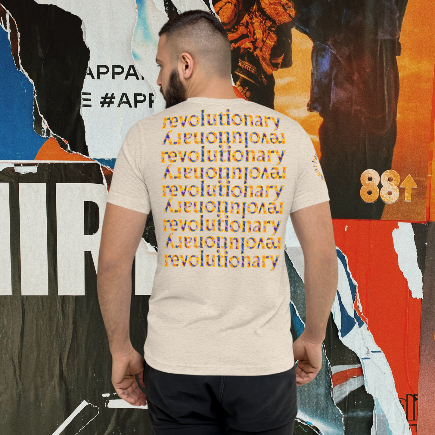 "REVOLUTIONARY ECHO" Short Sleeve T-shirt (Royal Theme)