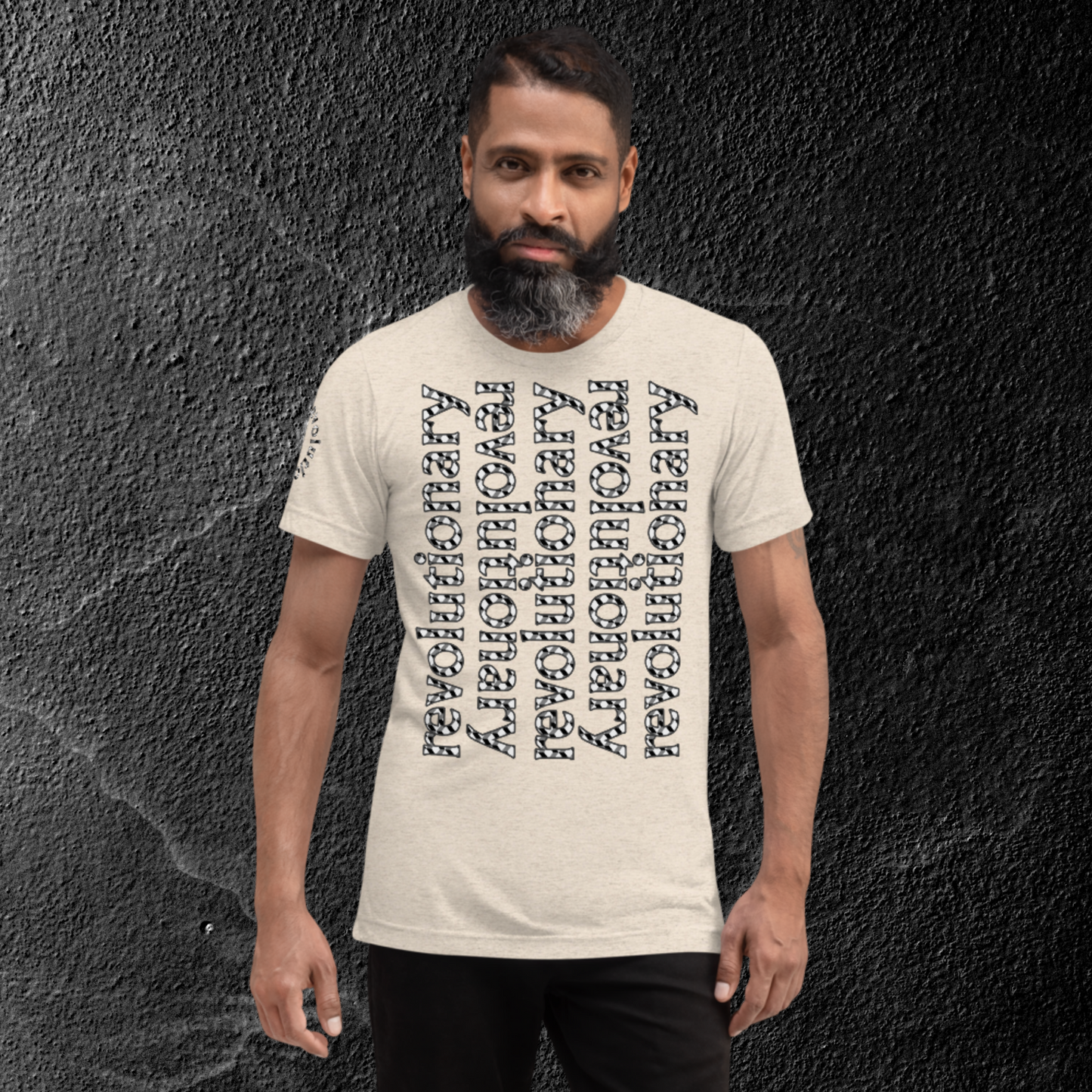 "REVOLUTIONARY ECHO" Short Sleeve T-shirt (Concrete Theme)