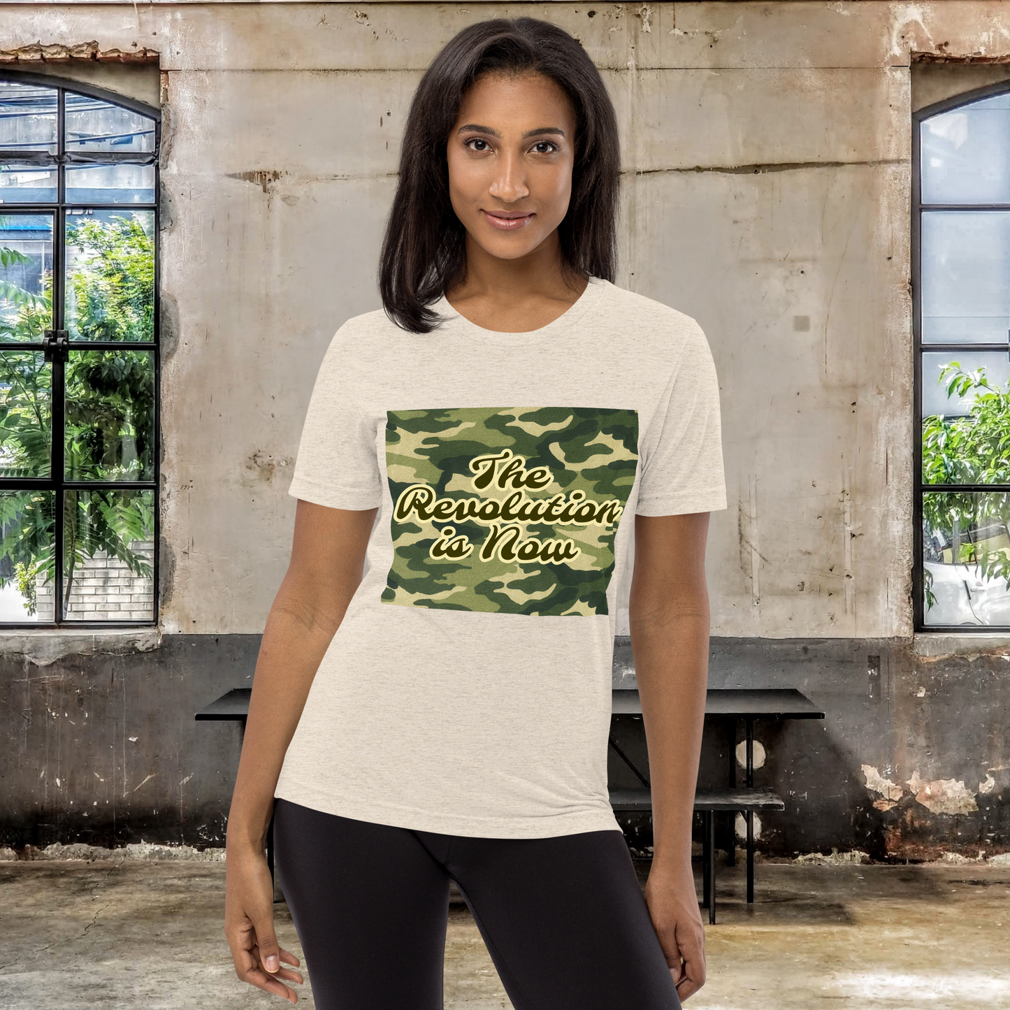 "NOW" Unisex Tri-blend T-shirt (Woodland Theme)