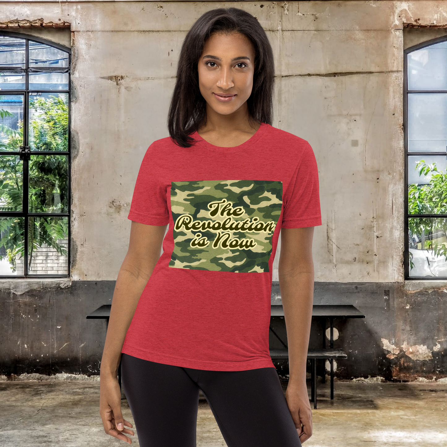 "NOW" Unisex Tri-blend T-shirt (Woodland Theme)