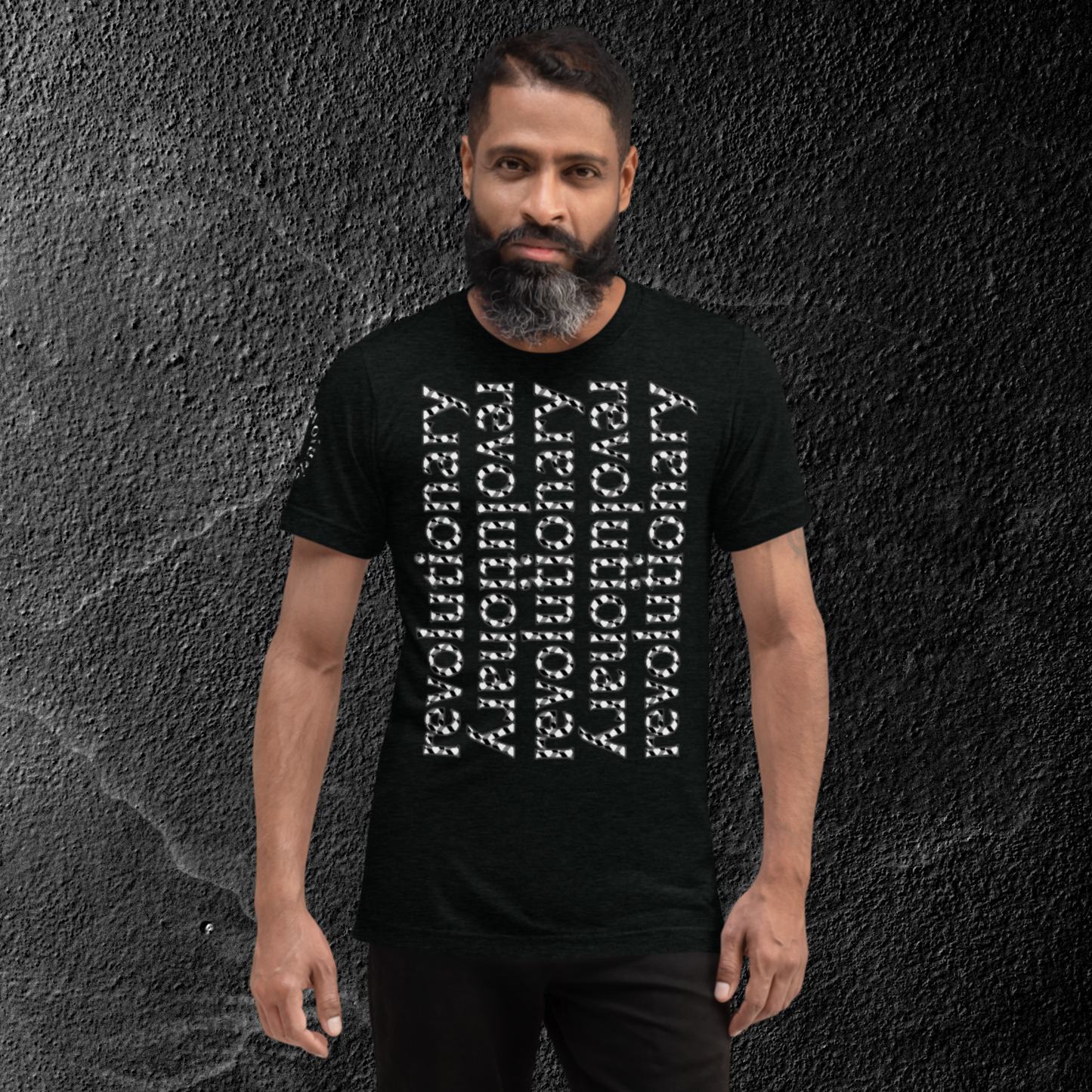 "REVOLUTIONARY ECHO" Short Sleeve T-shirt (Concrete Theme)