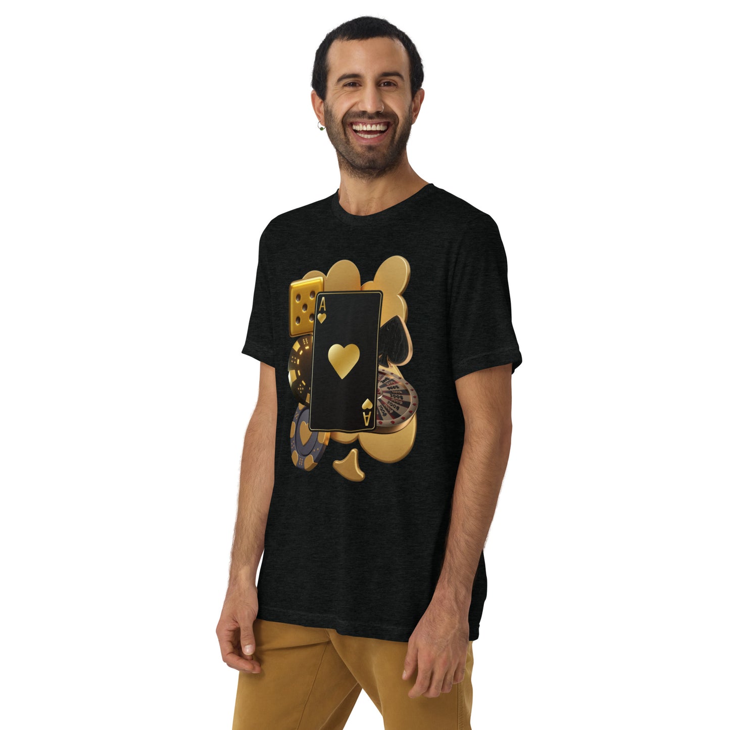 "ACE OF HEARTS" Unisex Tri-blend T-shirt