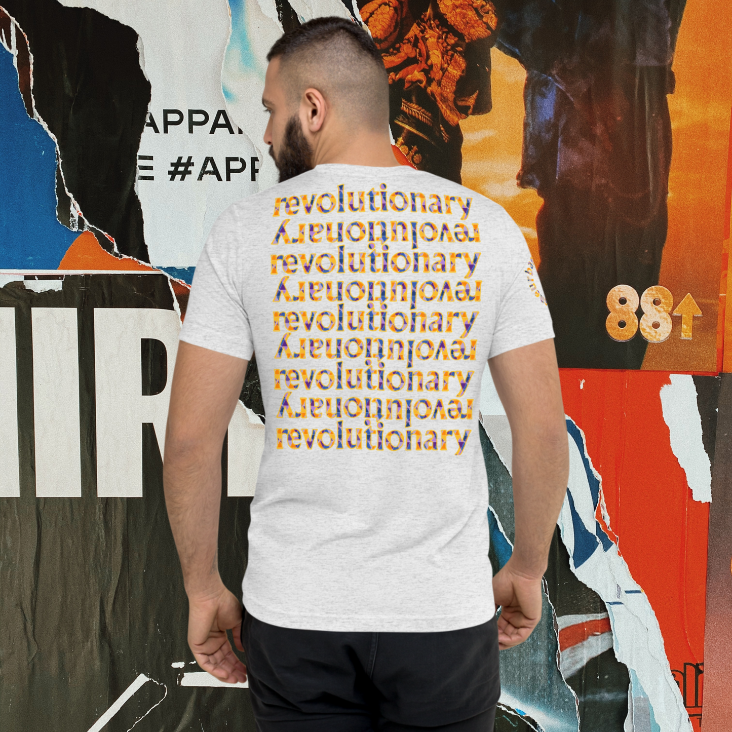 "REVOLUTIONARY ECHO" Short Sleeve T-shirt (Royal Theme)