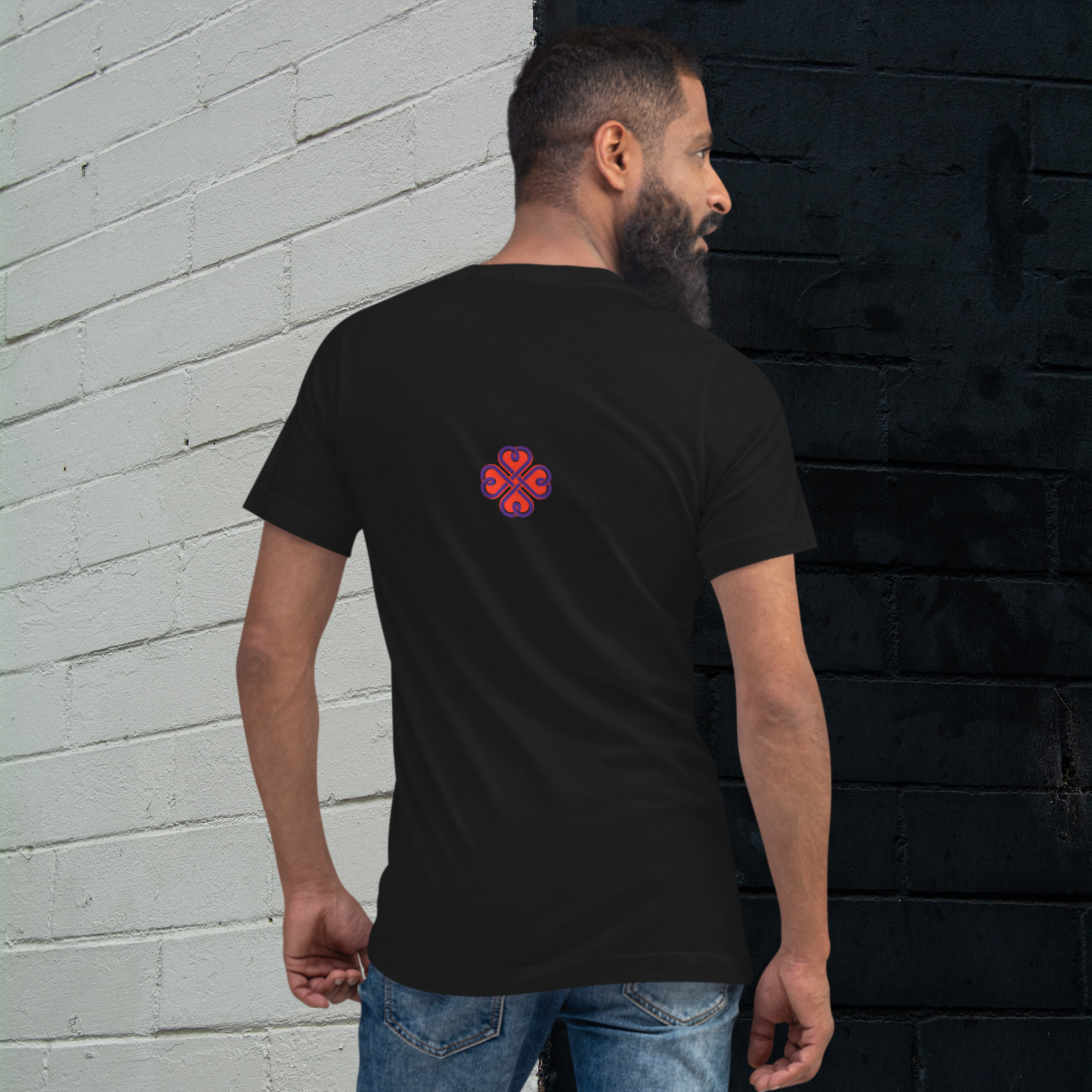 "LOVE" Unisex Short Sleeve V-Neck T-Shirt