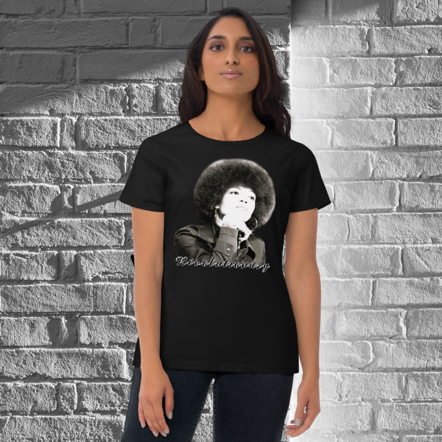 "ANGELA DAVIS" Women's Short Sleeve T-shirt