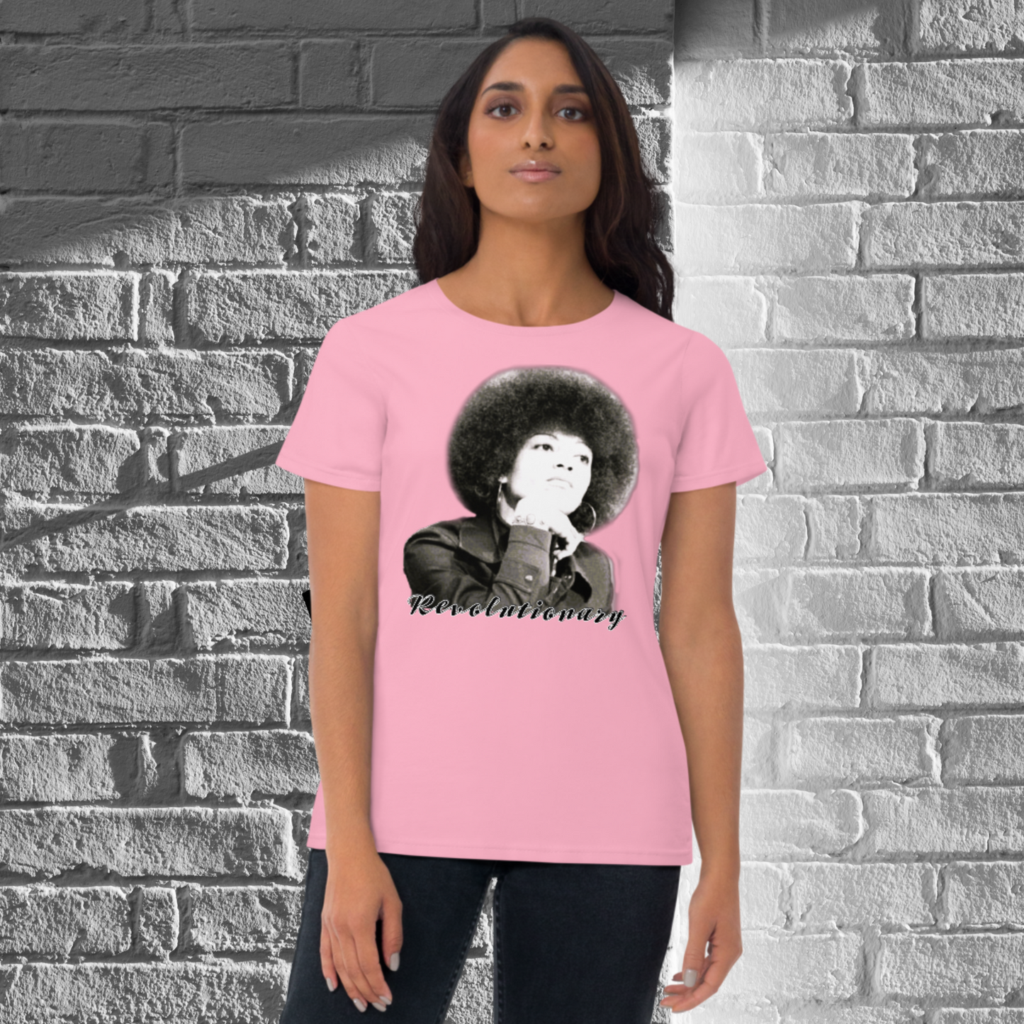 "ANGELA DAVIS" Women's Short Sleeve T-shirt