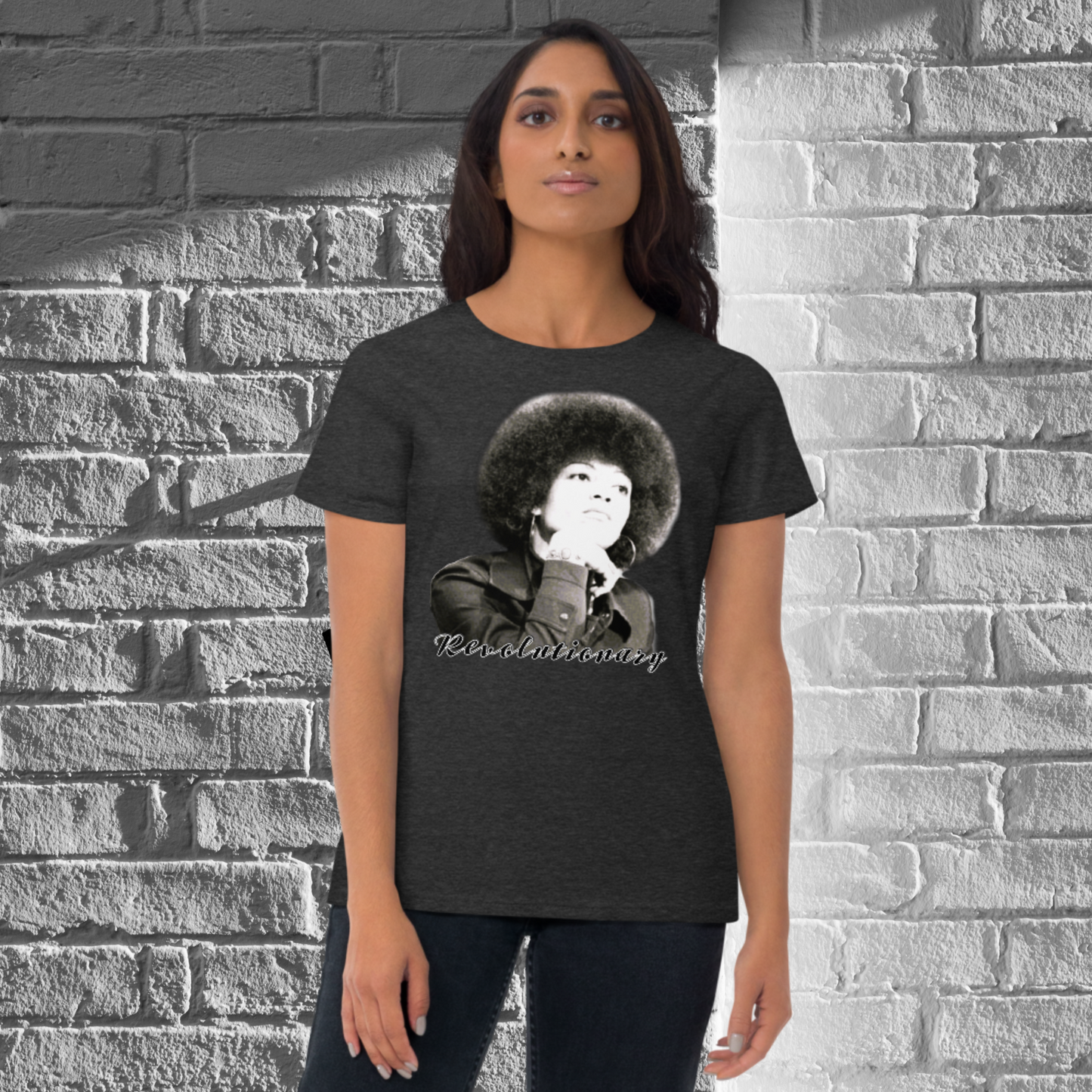 "ANGELA DAVIS" Women's Short Sleeve T-shirt