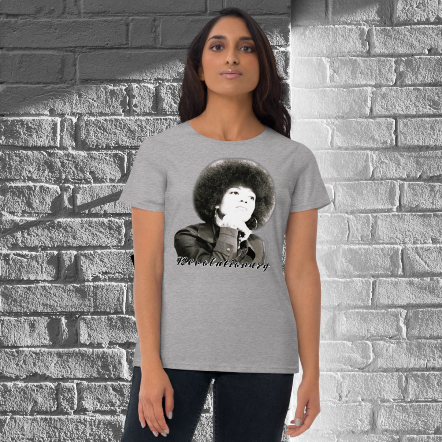 "ANGELA DAVIS" Women's Short Sleeve T-shirt