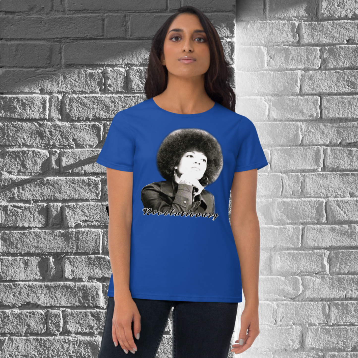 "ANGELA DAVIS" Women's Short Sleeve T-shirt