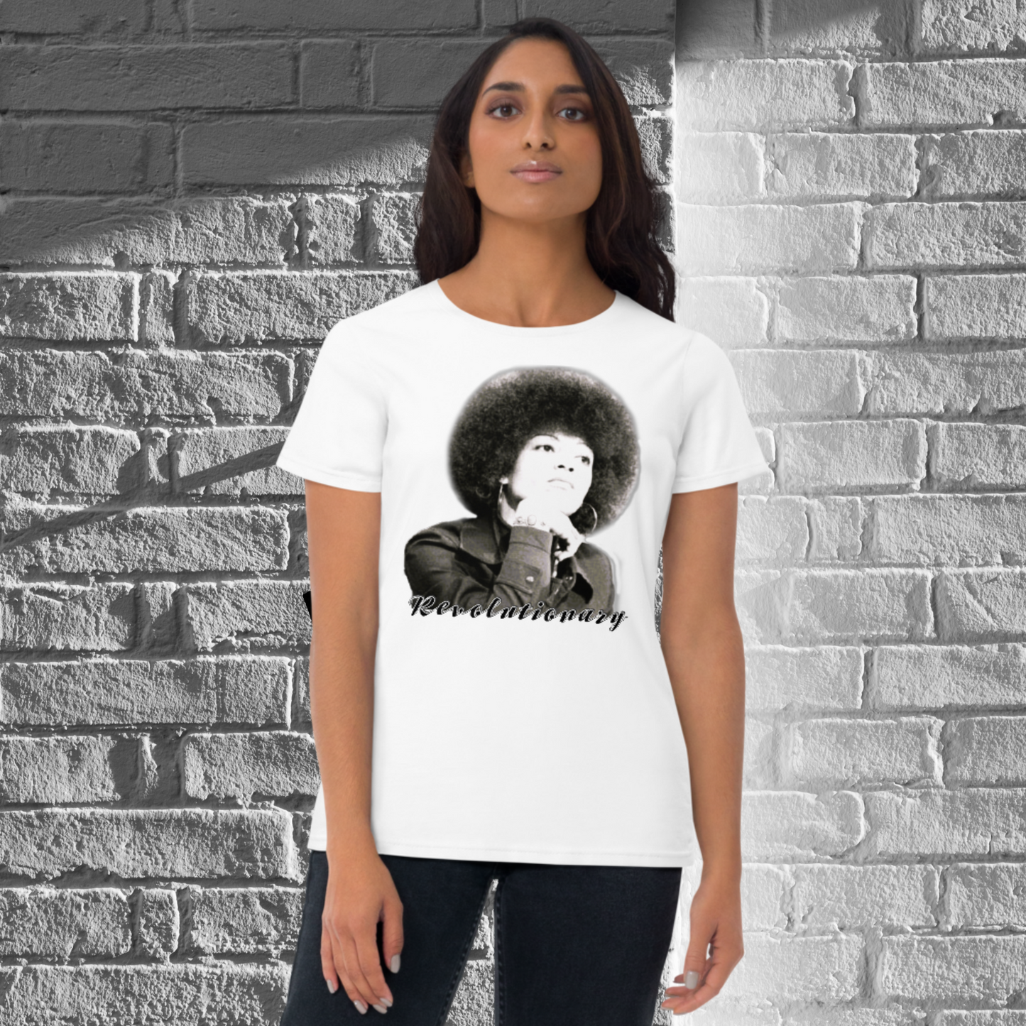 "ANGELA DAVIS" Women's Short Sleeve T-shirt