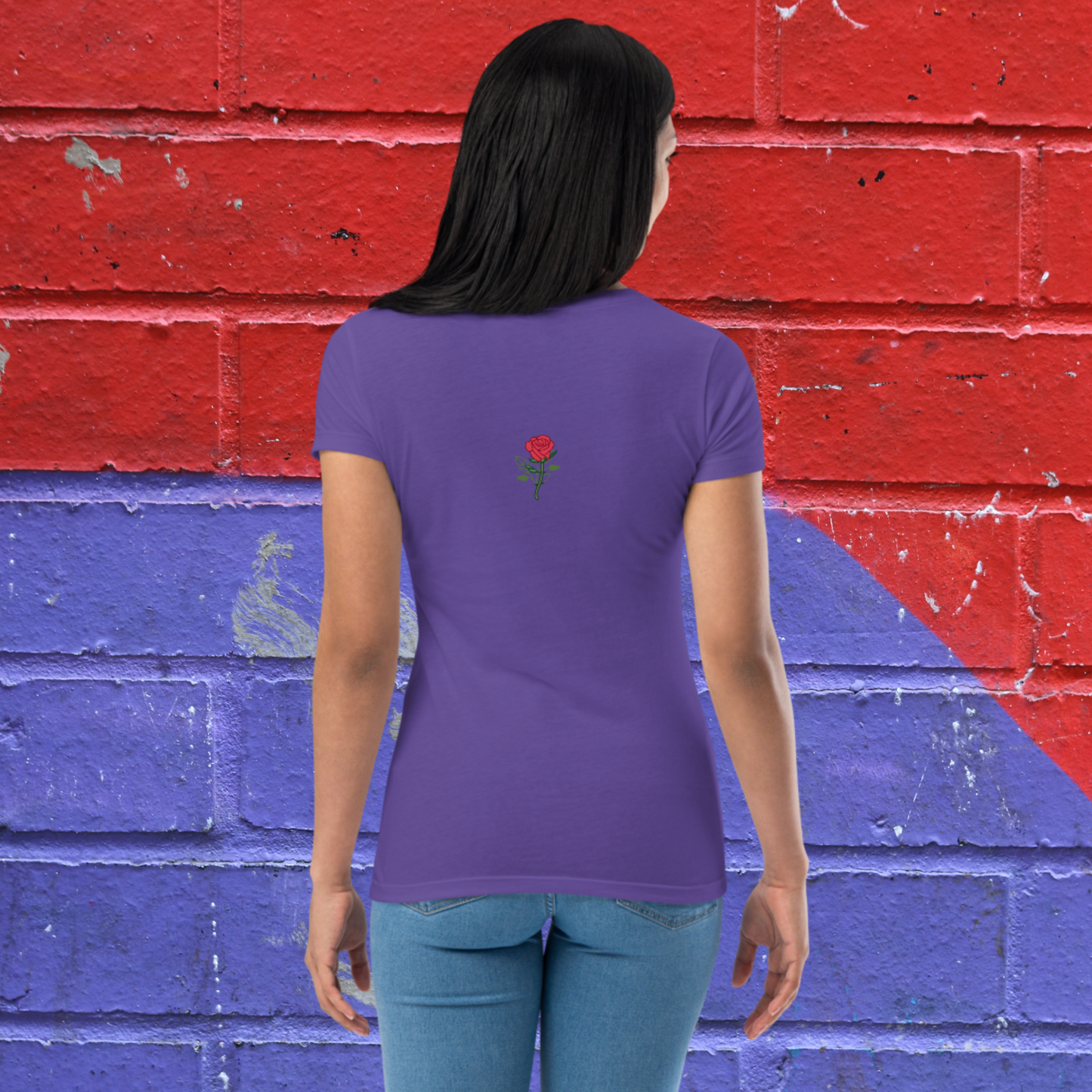 "URBAN ROSE" Women’s Fitted T-shirt