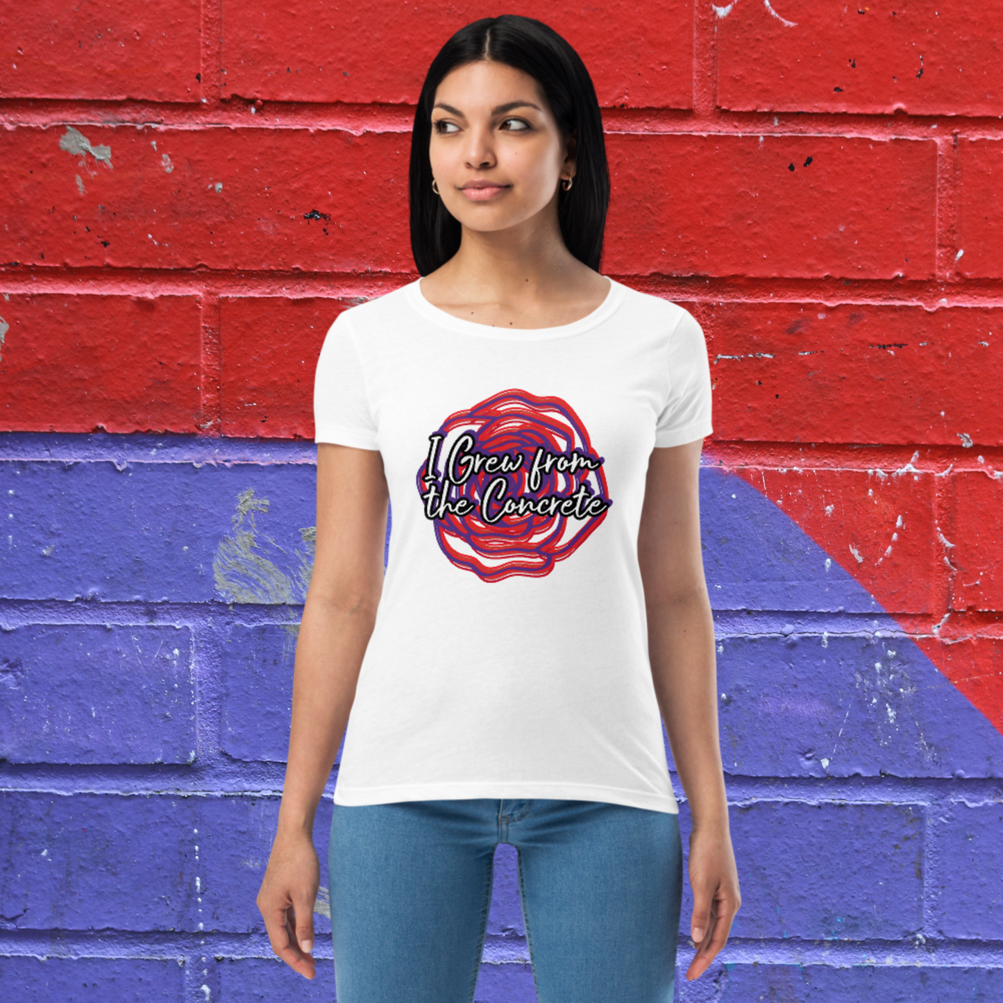 "URBAN ROSE" Women’s Fitted T-shirt