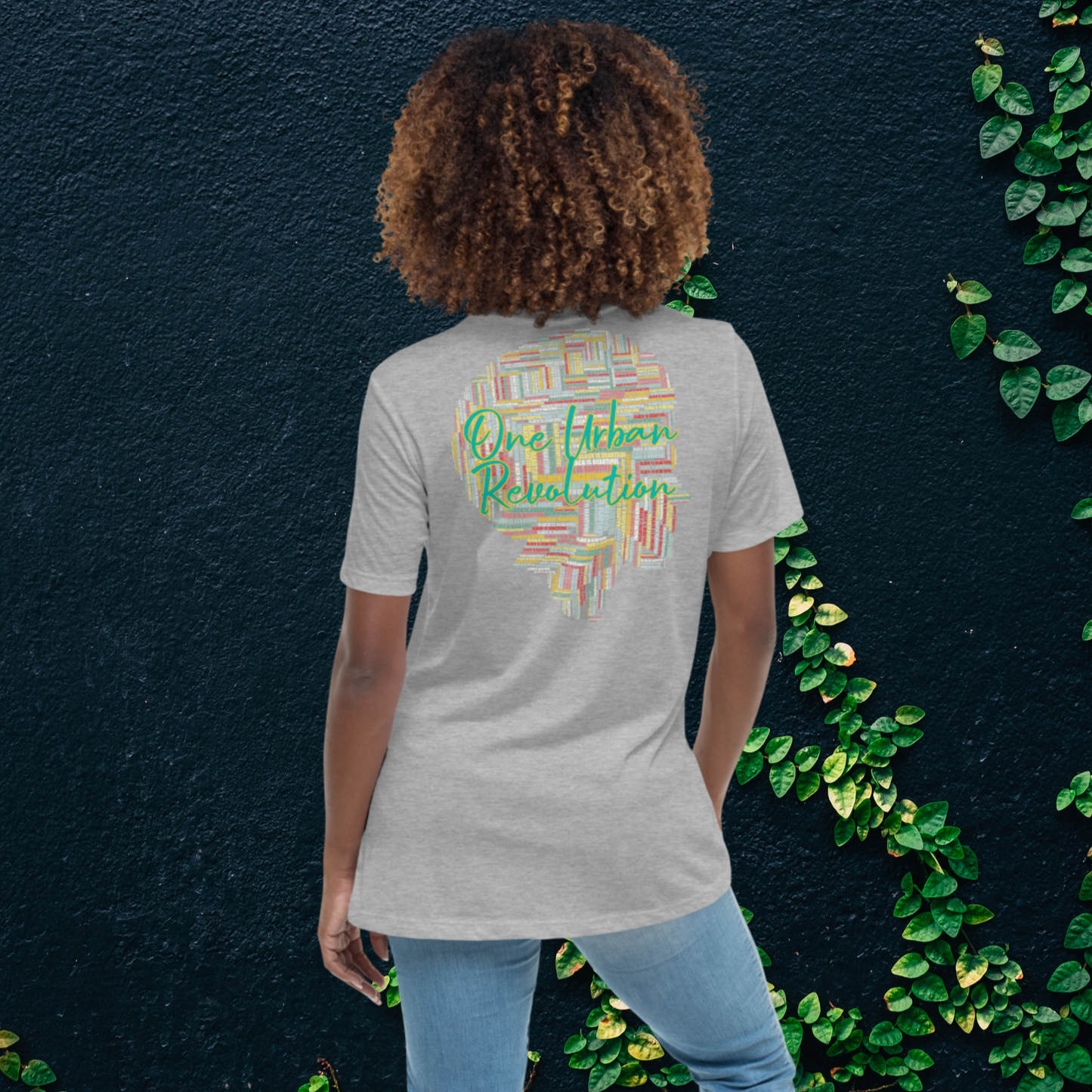 "BLACK IS BEAUTIFUL" Women's Relaxed T-Shirt (Solar Theme)