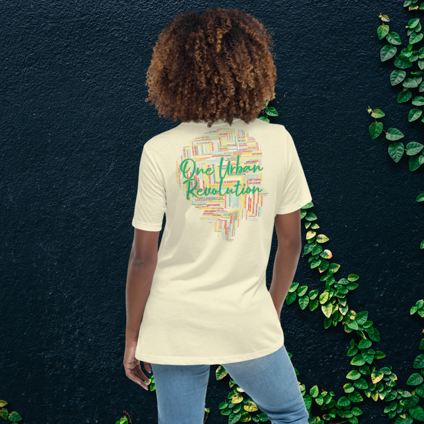 "BLACK IS BEAUTIFUL" Women's Relaxed T-Shirt (Solar Theme)