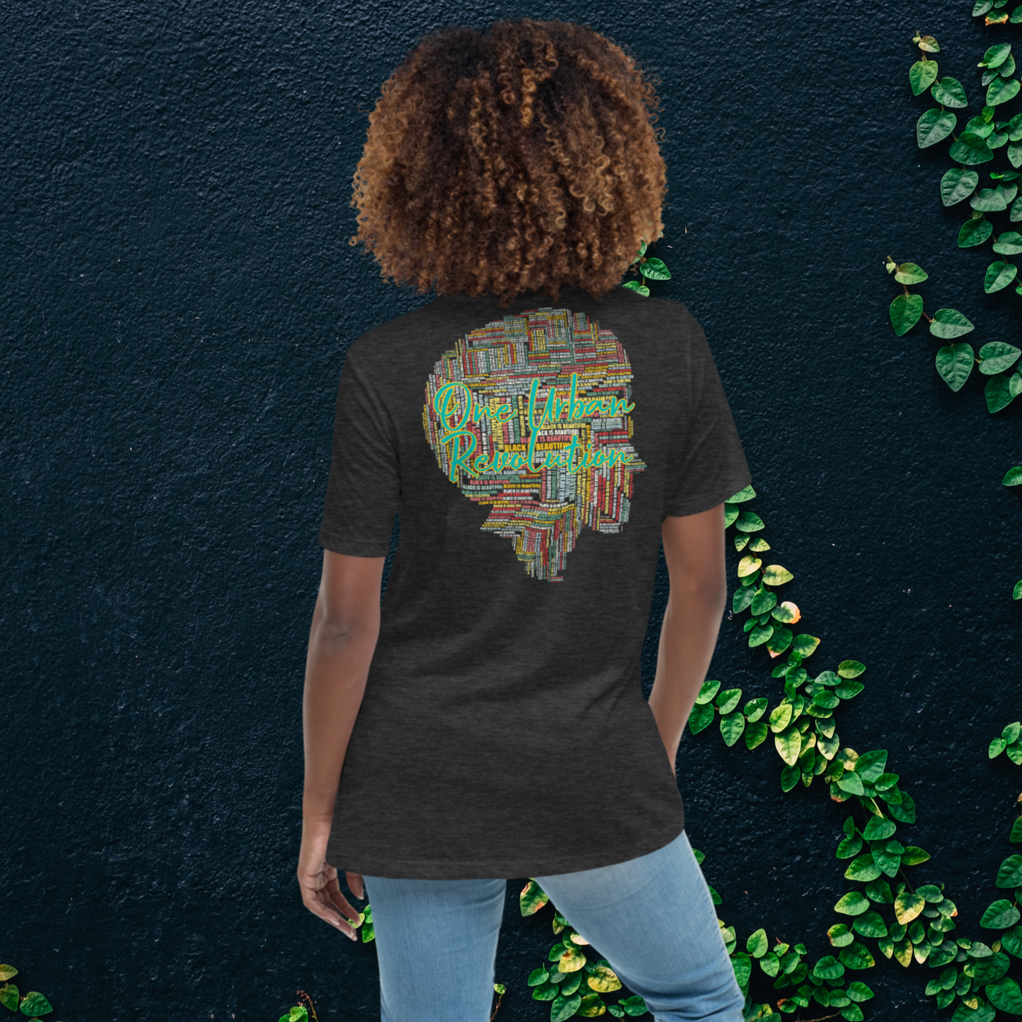 "BLACK IS BEAUTIFUL" Women's Relaxed T-Shirt (Solar Theme)