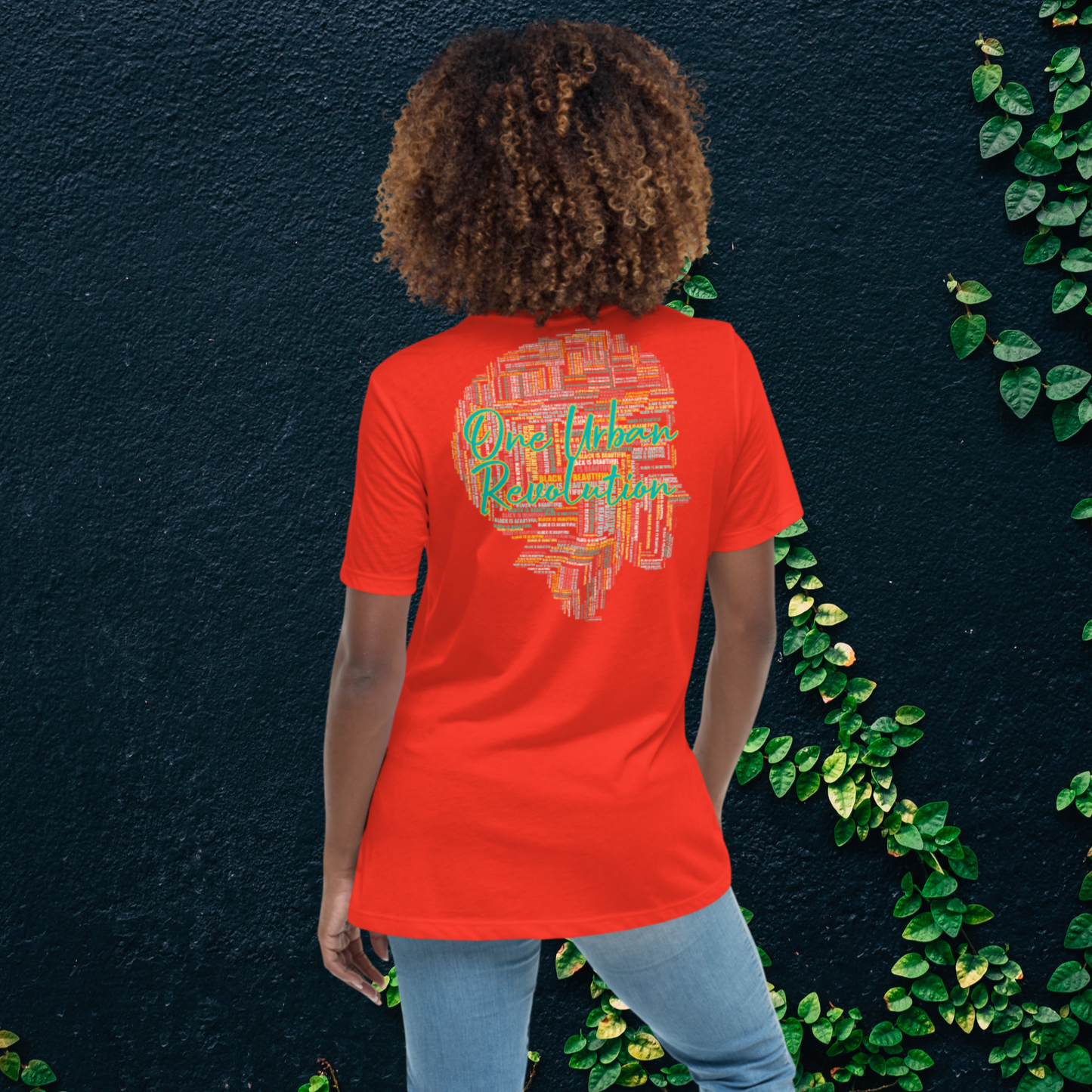 "BLACK IS BEAUTIFUL" Women's Relaxed T-Shirt (Solar Theme)