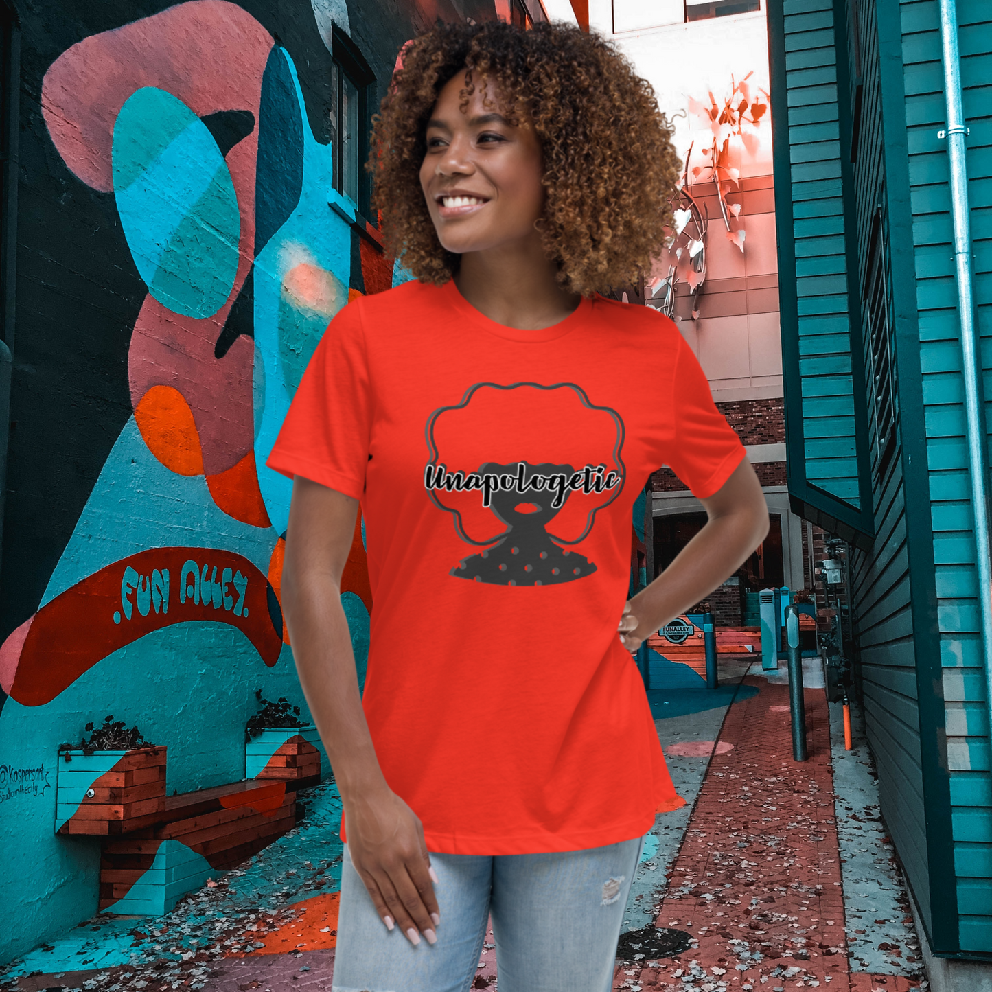 "UNAPOLOGETIC" Women's Relaxed T-Shirt