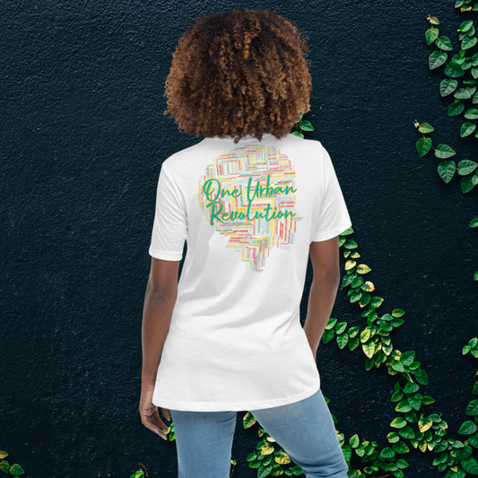 "BLACK IS BEAUTIFUL" Women's Relaxed T-Shirt (Solar Theme)